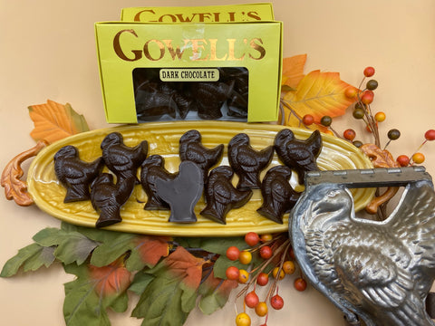 Solid Chocolate Turkey Miniatures