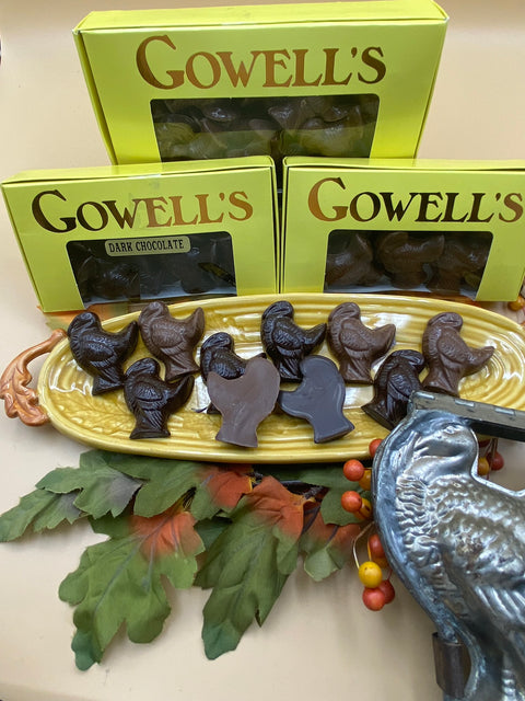 Solid Chocolate Turkey Miniatures