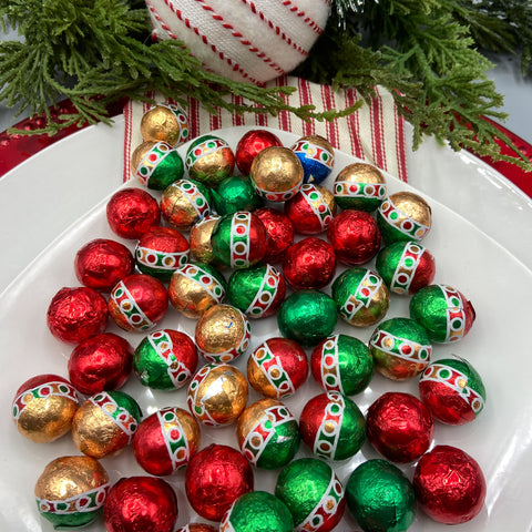 Solid Chocolate Foil Balls
